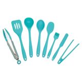 Kit De Utensílios De Silicone Com 8 Peças Verde - Oikos