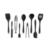 Kit De Utensílios De Silicone C/ 9 Peças Pr - Oikos