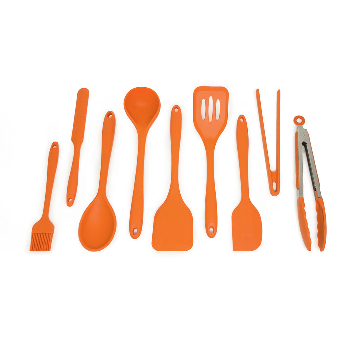 Kit De Utensílios De Silicone C/ 9 Peças Lj - Oikos