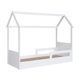 Cama Infantil Montessoriana Casinha Completa Móveis Branca