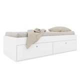 Cama Solteiro Com 4 Portas 80 Tókio Branco - Art In Móveis