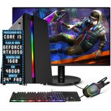 Pc Gamer Completo 3green Join Intel Core I5 16gb Ram Placa De Vídeo Geforce Rtx 3050 8gb Ssd 480gb Fonte 500w + Monitor 24&quot; 75hz 3gj-036