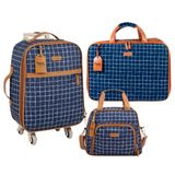 Kit 3 Bolsas Maternidade Mosaico Azul Marinho – Hug