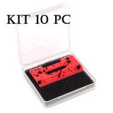 Kit 10 Lamina Serrilhada Wmark C7 Neon Maquinas De Corte