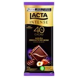 Chocolate Lacta Intense Nuts 40% Cacau Avelã E Crocante 85g