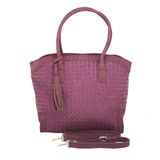 Bolsa Tote Shopper Feminina Alça Removível Casual Leve Rosa Único