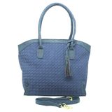 Bolsa Tote Shopper Feminina Alça Removível Casual Leve Azul Único