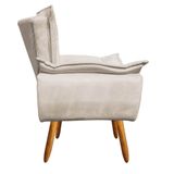 Kit Namoradeira 01 Poltrona Opala Suede Bege