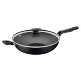 Wok Tramontina Loreto Em Alumínio Antiaderente Starflon Max Com Tampa De Vidro 28 Cm 3,3 L Tramontina