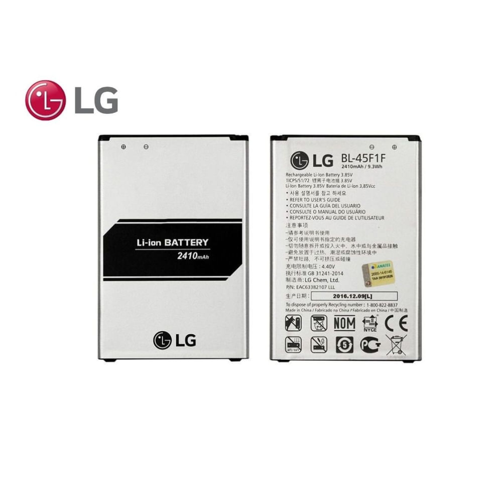 Bateria LG BL-45F1F Original Menor preço em Bateria LG BL-45F1F Original