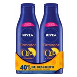 Kit Creme Hidratante Corporal Firmador Q10 + Vitamina C 400ml - 2 Unidades