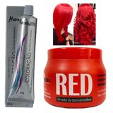 Kit Vermelho Red 01 Mascara 500g e 01 Coloração Mairibel