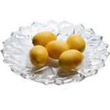 Fruteira De Vidro Tigela De Frutas Para Centro De Mesa 33cm