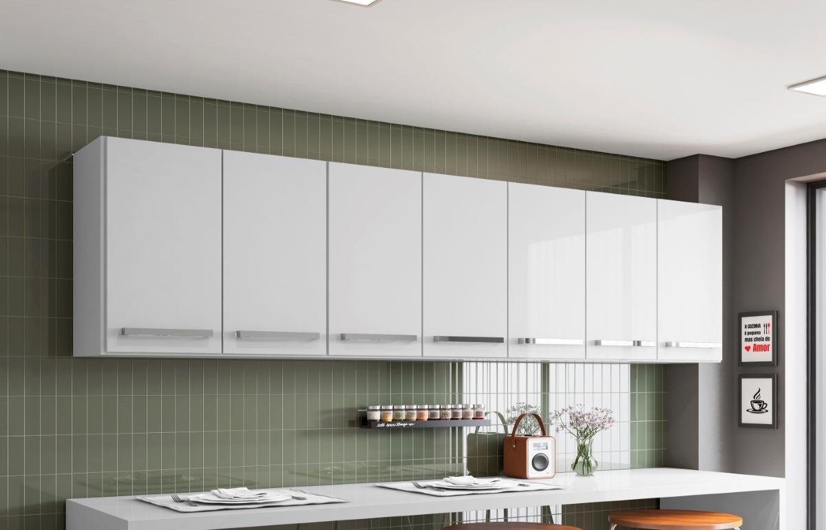 Armario Suspenso De Parede Bangladesh Branco Brienza Movelaria