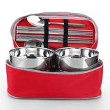 Mesa De Aço Inoxidável De Quatro Peças E Conjunto De Colheres, Criativo