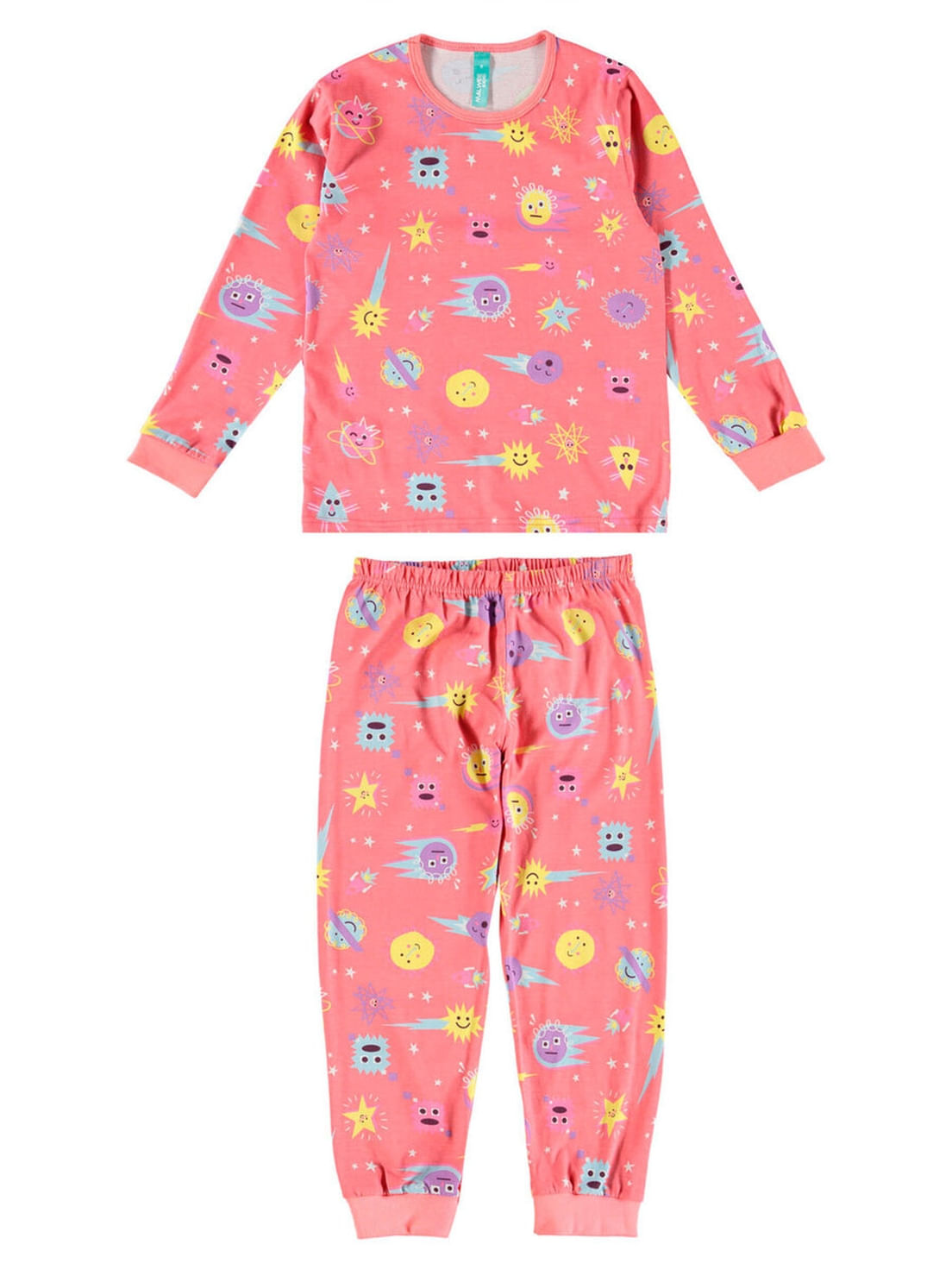 Pijama Infantil Menina Longo Malwee 1000103553