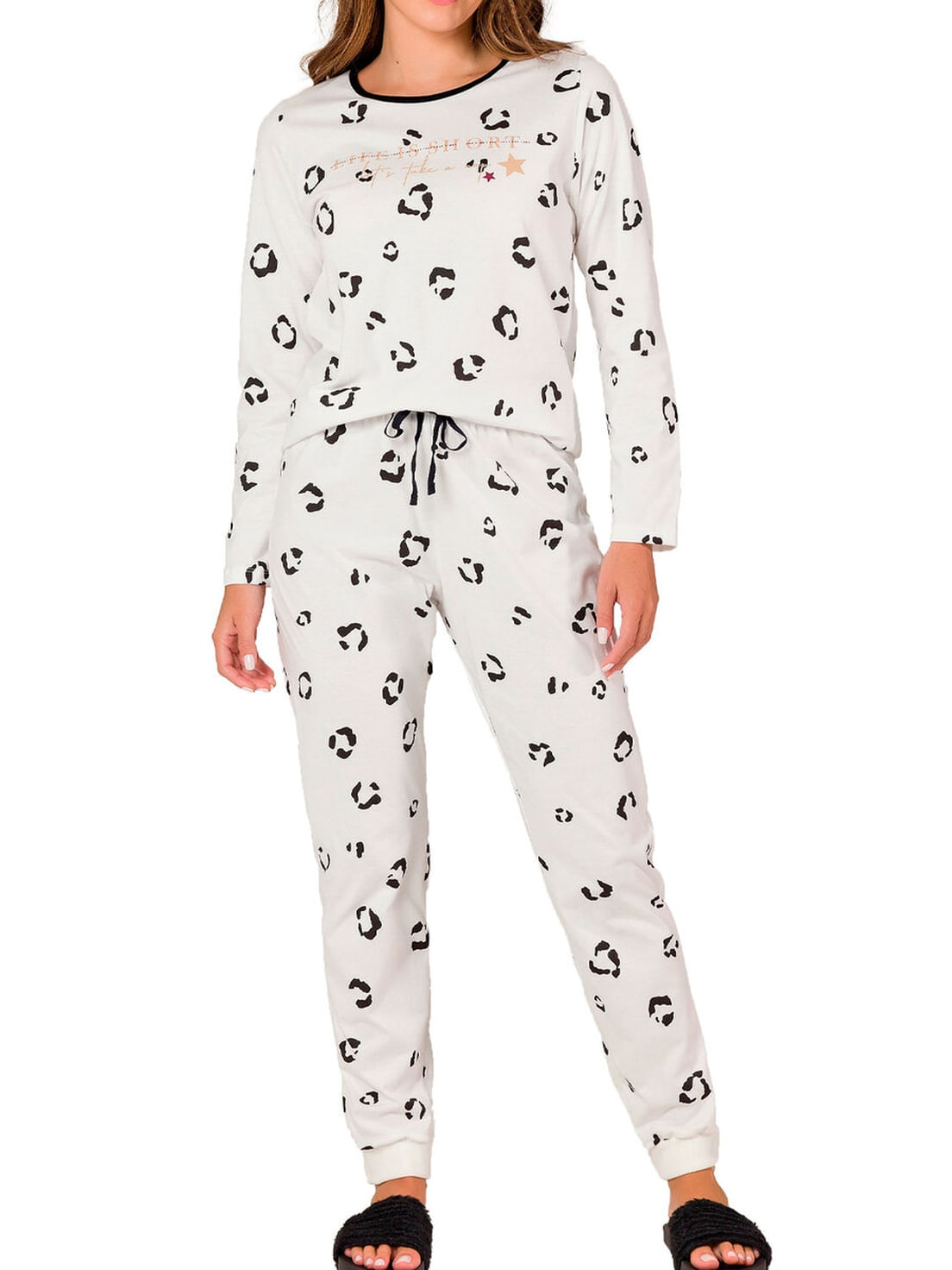 Pijama Feminino Longo Espaço Pijama 41281