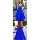Mulheres Vestido De Festa Vestidos De Festa Para Mulheres Long-blue S