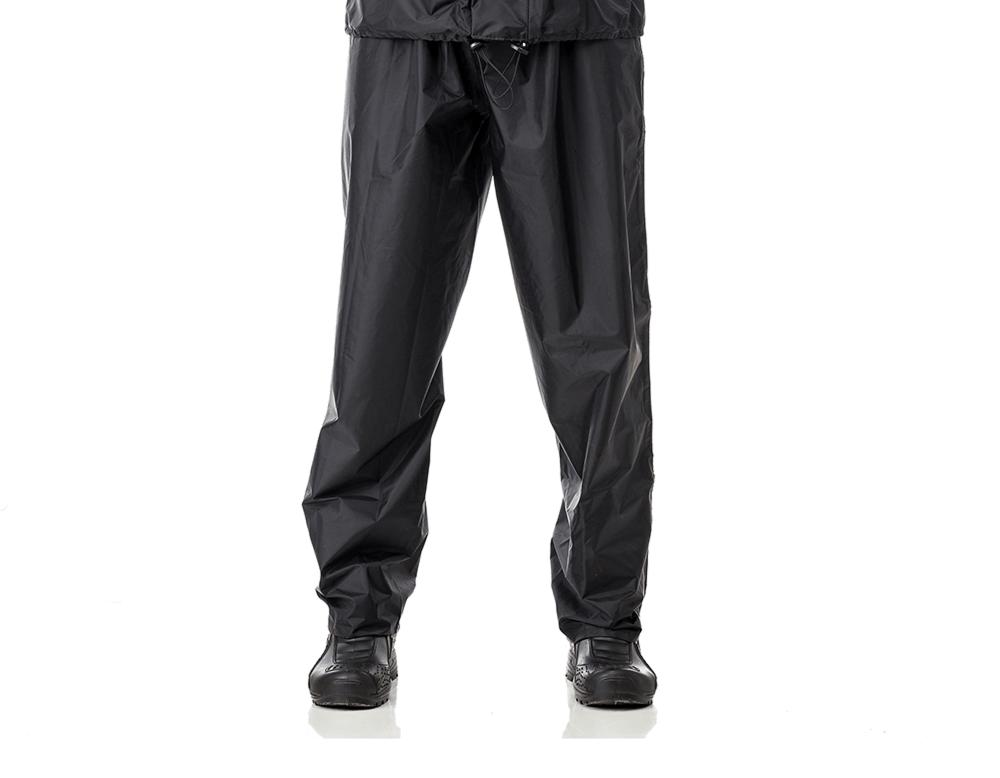 Calça De Chuva Nylon Pantaneiro Impermeável Moto Motoqueiro - Preto - P