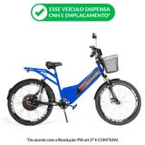 Bicicleta Eletrica Confort Full 800w Lithium Azul Duos Bikes