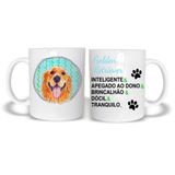 Caneca Temática Golden Pet Cerâmica 325Ml