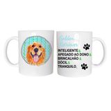 Caneca Temática Golden Pet Polímero 325Ml