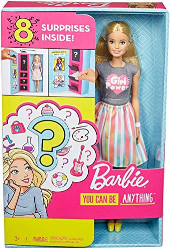 Boneca Barbie 2 Looks Carreira 8 Surp. Roupas Acessórios 3-7 Anos