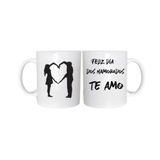 Dia Dos Namorados Caneca Branca 325Ml Cerâmica