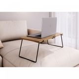 Mesa Para Notebook 54x30cm Dobrável Com Suporte De Smartphone Artesano Vermont/Preto