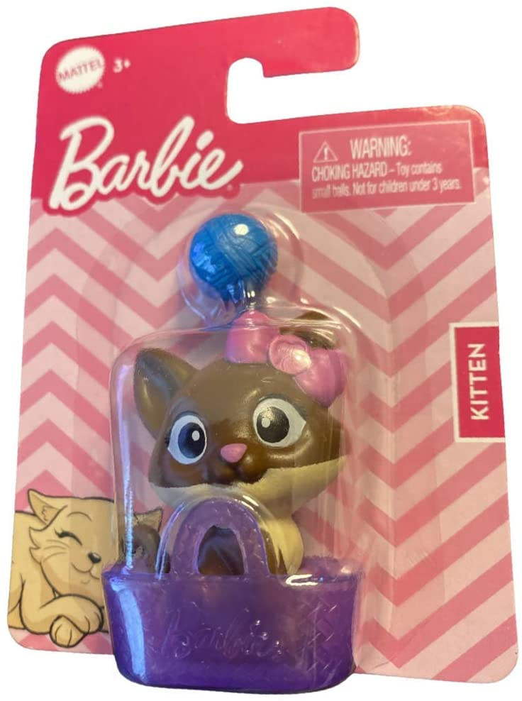 Boneca Barbie Com Animais De Estimação E Bolsa De Mão (gatinho)