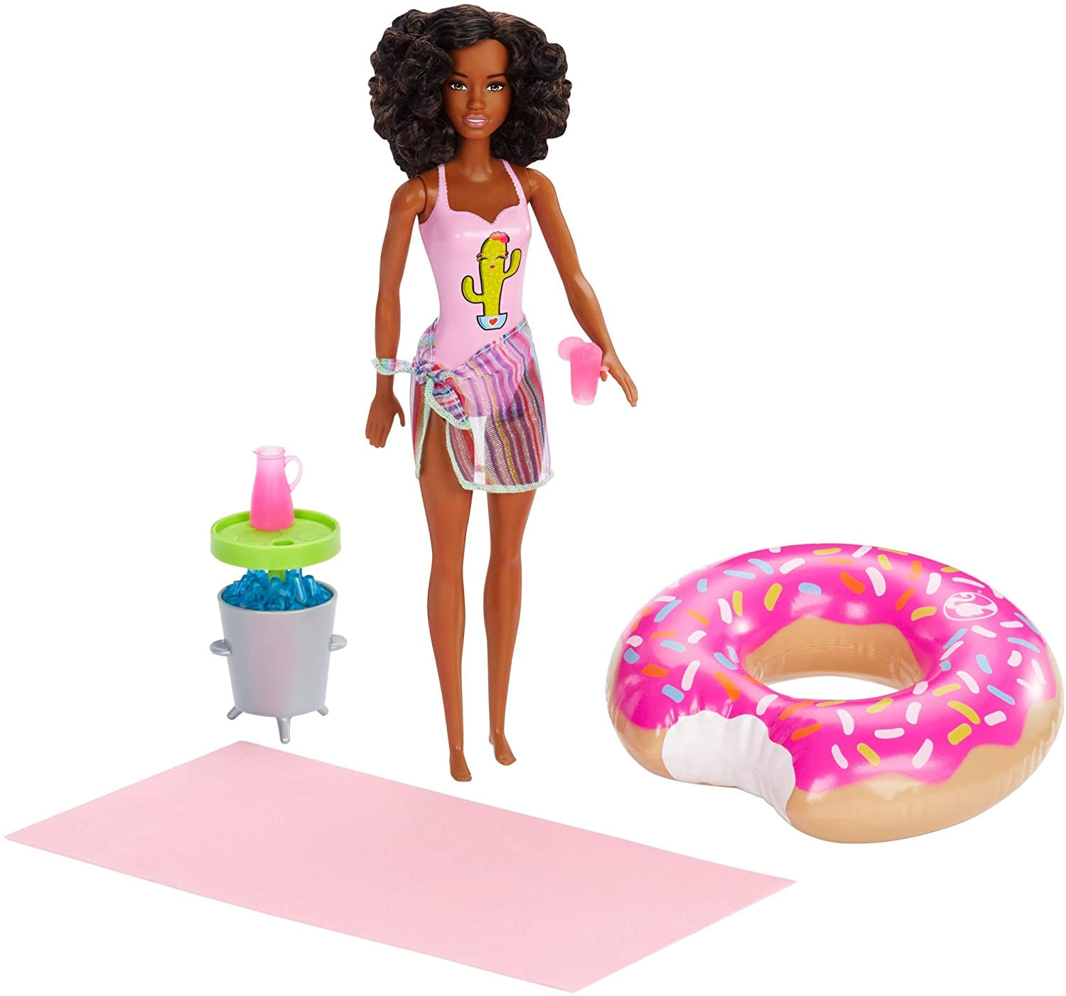 Boneca Barbie Com Conjunto De Brincadeira Ght21