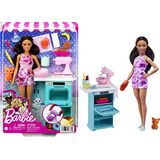 Boneca Barbie Cozinha Petite - Forno Batedeira Gato - 3 A 7 Anos