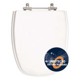 Assento Sanitario Poliester Antibacteriano Monte Carlo Branco Para Vaso Deca