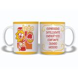 Caneca De Signo Estampada Leão Características Cerâmica