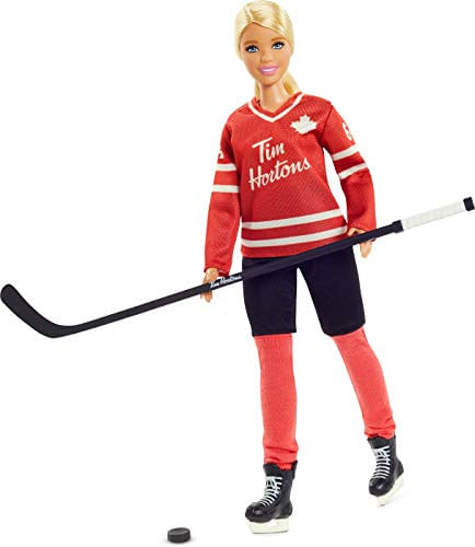 Boneca Barbie Tim Hortons (12&#39;&#39; Curvy) Hockey Uniform Certificado 6+ Vermelha