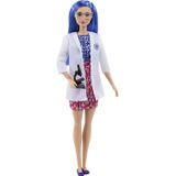 Barbie Cientista Azul 30cm + Acessório Microscópio