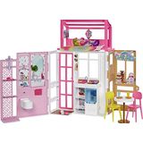 Casa Barbie 2 Andares Mobiliada + Pet Presente Crianças 3+