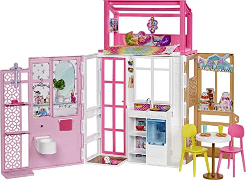 Casa Barbie 2 Andares Mobiliada + Pet Presente Crianças 3+