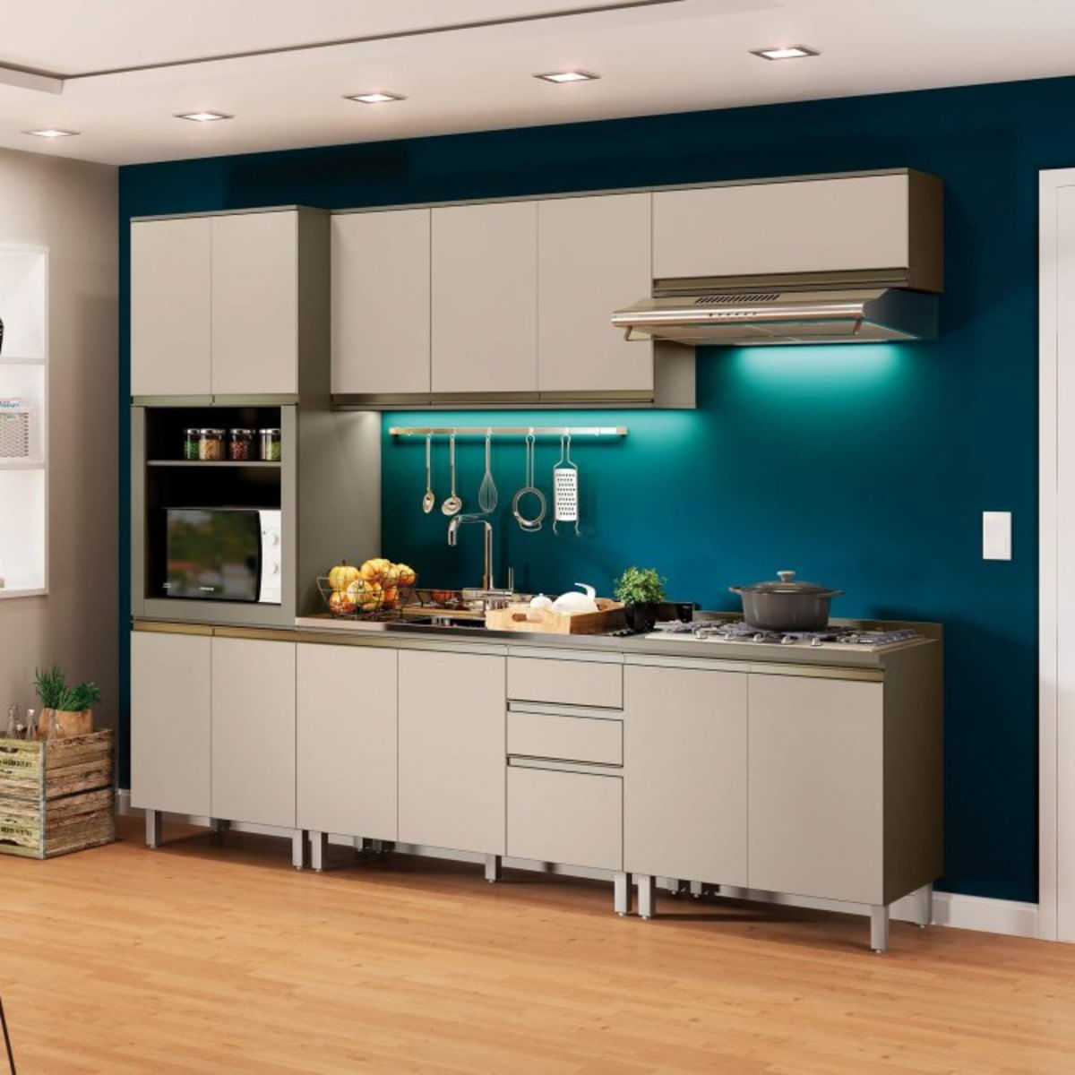 Cozinha Completa 5 Peças Connect Henn Duna Cristal