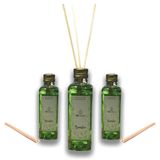 3 Difusores Aromatizador De Ambientes Com Varetas Bamboo