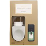 Kit Aromatizador De Ambiente Difusor Elétrico Branco E Essência De Bamboo 10ml