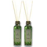 2 Difusores Aromatizador De Ambientes Com Varetas Bamboo