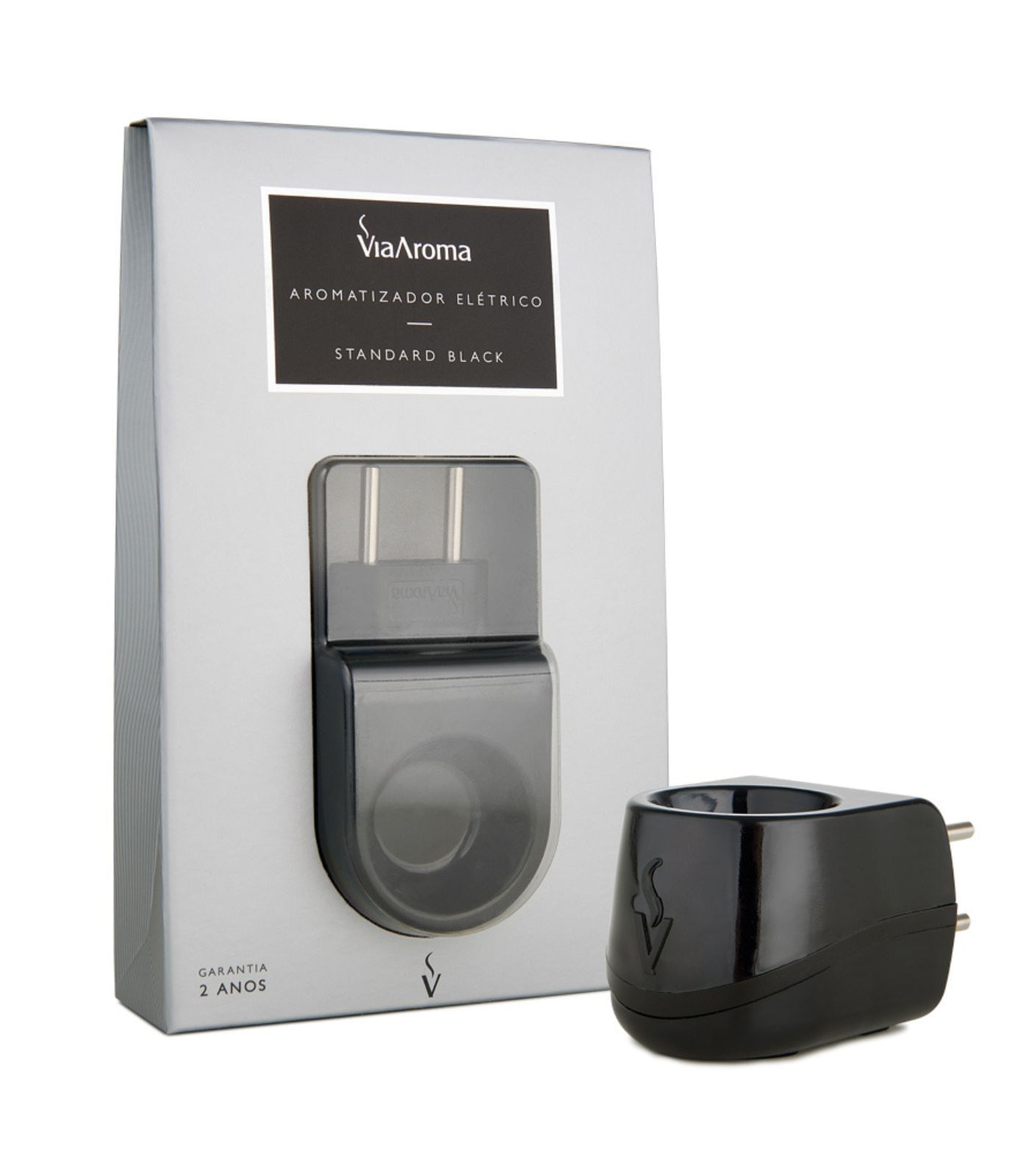 Aromatizador Elétrico Bivolt Standard Via Aroma Preto Un