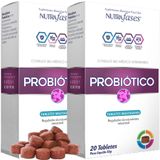 Probiotico Prebioticos Suplemento Alimentar Caes 40 Tabletes Nutrafases