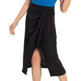 Saia Midi Feminina Com Nó Endless Preto P