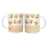 Caneca Temática Golden Natal Pet Cão 2 Polímero 325Ml