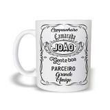 João Caneca Presente Especial De Natal Cerâmica 325Ml