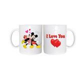 Caneca Dia Dos Namorados Branca 325Ml Cerâmica