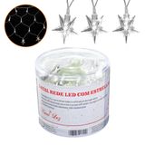Pisca Pisca Natal Rede Com Estrela Led Frio 120 Lâmpadas 127v - Casambiente Natal206