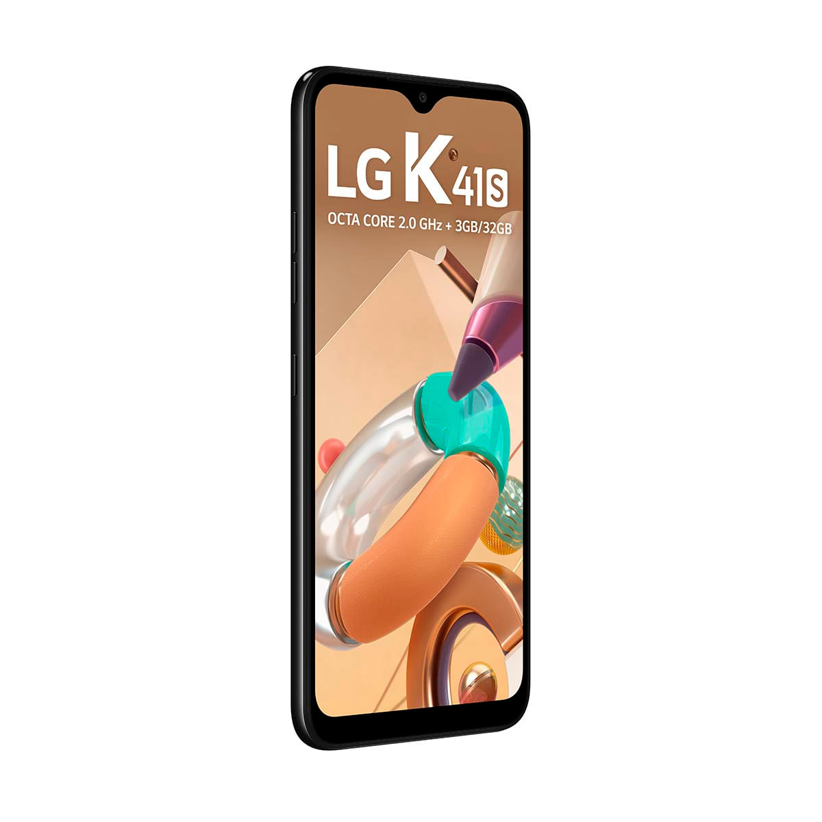 Smartphone LG K41S 32GB 4G - Preto Tela 6,5” Câmera Quádrupla Lateral Esquerdo